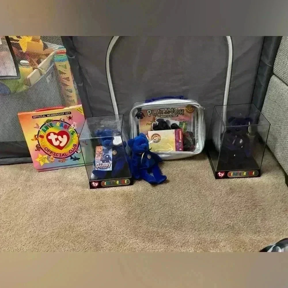 Ty Beanie Babies Platinum Edition Club Kit- Clubby And Princess Diana